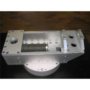 Custom-made fixture mounted for realistic test scenario